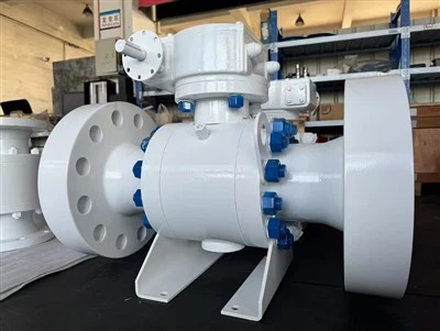 Van bóng được gắn Trunnion